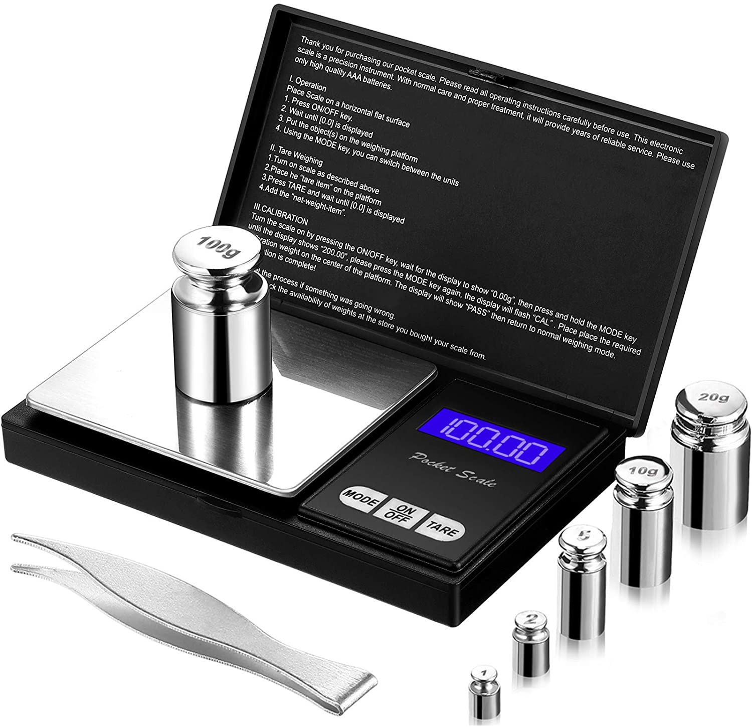 calibrate a scale with weights