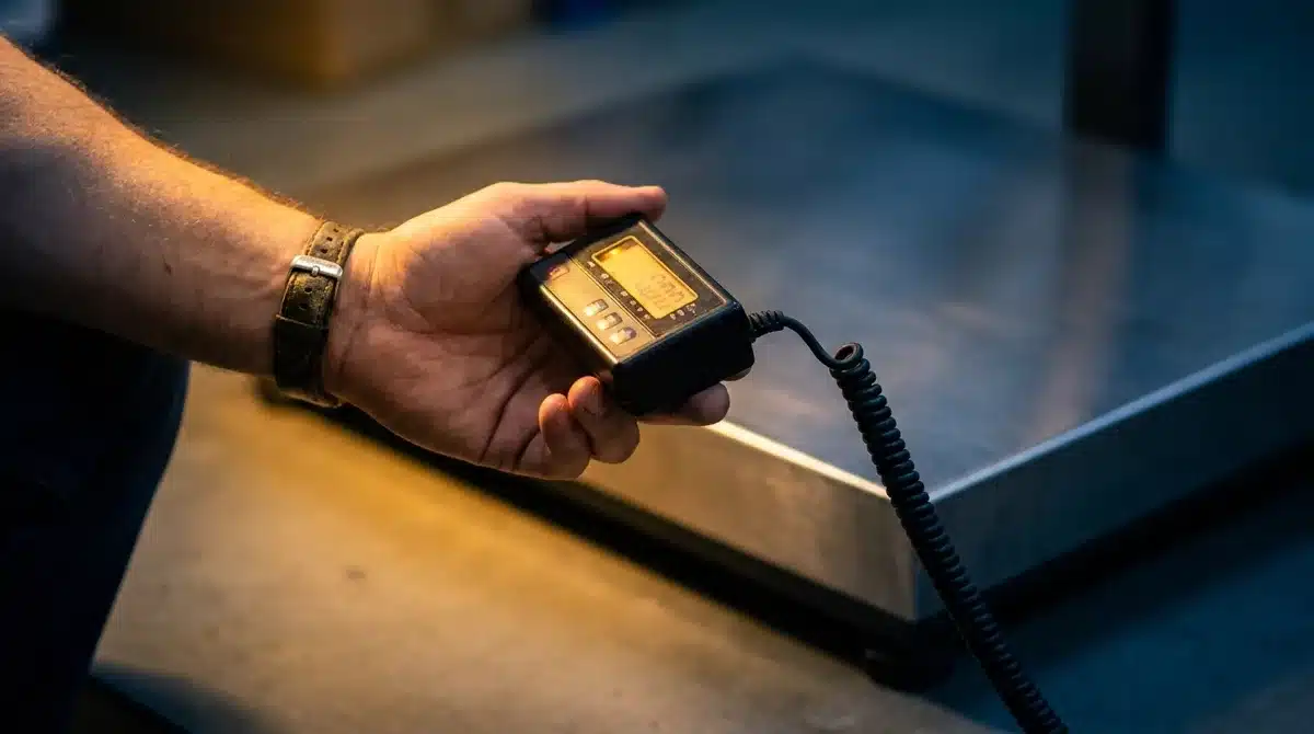 Cen-Tech 59492 Digital Postal Scale: How to Calibrate It? 1 Placing a calibration weight on the Cen-Tech 59492 digital postal scale platform
